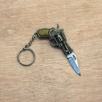 Pistol Knife Keychain