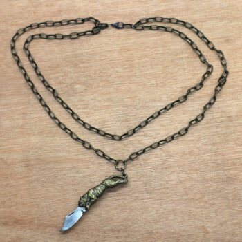 Tiger Knife Double Necklace 17/21 inch