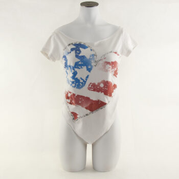 US Flag Heart - Torn Tees